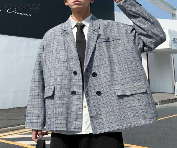 blazers men spring double breasted plaid loose retro teens fashion leisure korean style allmatch mens suits streetwear simple4869970, White;black
blazers men spring double breasted plaid loose retro teens fashion leisure korean style allmatch mens suits streetwear simple4869970, White;black