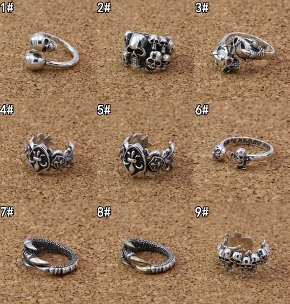 vintage style 925 sterling silver handmade designer jewelry american european antique silver punk es skull adjustable rings men women5759019
vintage style 925 sterling silver handmade designer jewelry american european antique silver punk es skull adjustable rings men women5759019