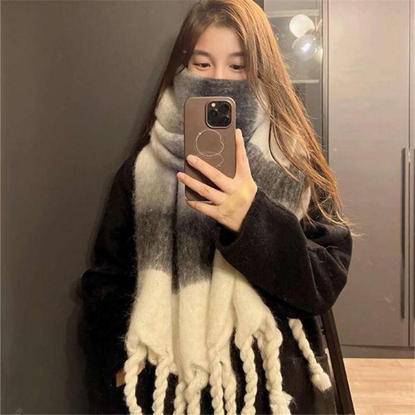 autumn and winter style mohair scarf women keep warm cold students plush long shawl men, Blue;gray
autumn and winter style mohair scarf women keep warm cold students plush long shawl men, Blue;gray