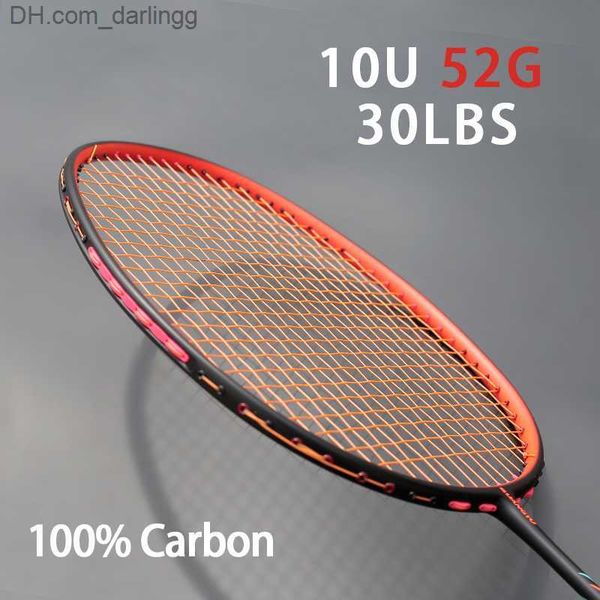 badminton rackets lightest 10u 52g 100% carbon fiber badminton rackets strung professional racquet max tension 30lbs g4 trainning racket wit
badminton rackets lightest 10u 52g 100% carbon fiber badminton rackets strung professional racquet max tension 30lbs g4 trainning racket wit