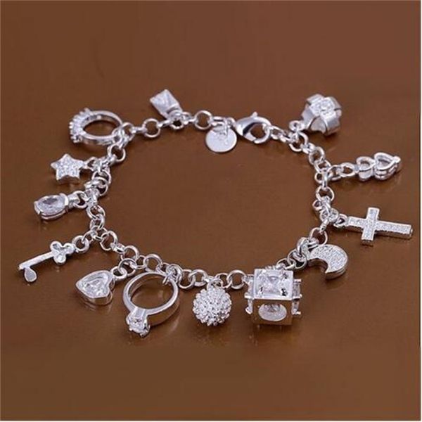 european and american fashion thirteen pendant bracelet women's multi element jewelry minimalist style bracelet overall ab1241, Golden;silver
european and american fashion thirteen pendant bracelet women's multi element jewelry minimalist style bracelet overall ab1241, Golden;silver