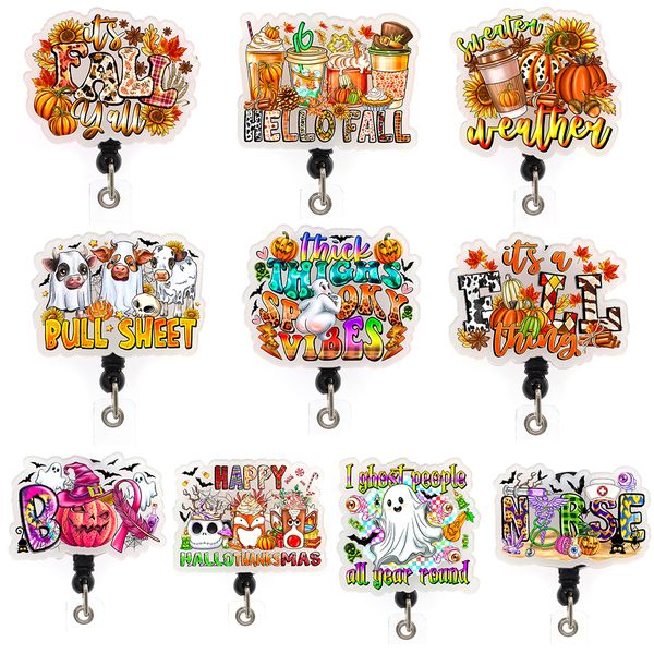 5 pcs/lot fashion key rings mix style badge holder halloween thanksgiving pumpkin witch ghost nurse acrylic retractable badge reel for holid, Slivery;golden
5 pcs/lot fashion key rings mix style badge holder halloween thanksgiving pumpkin witch ghost nurse acrylic retractable badge reel for holid, Slivery;golden