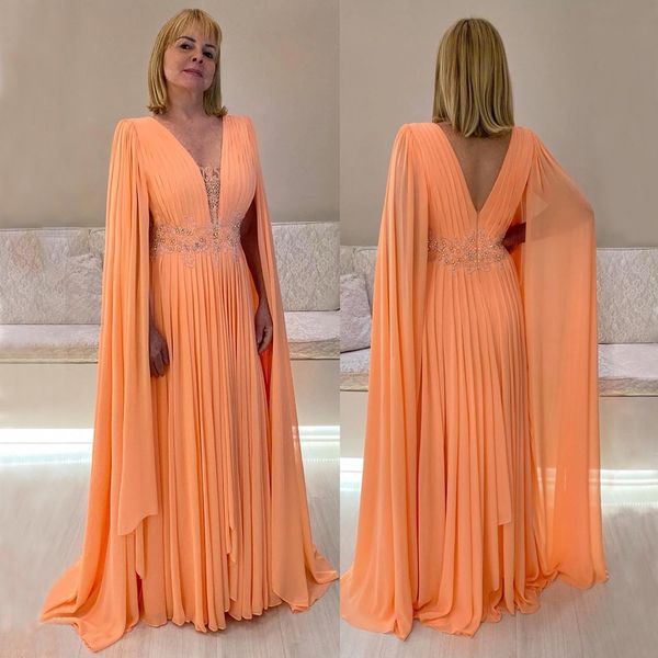 orange appliqued mother of the bride dresses v neck a line evening gowns with long sleeves chiffon pleated wedding guest dress, Black;red
orange appliqued mother of the bride dresses v neck a line evening gowns with long sleeves chiffon pleated wedding guest dress, Black;red