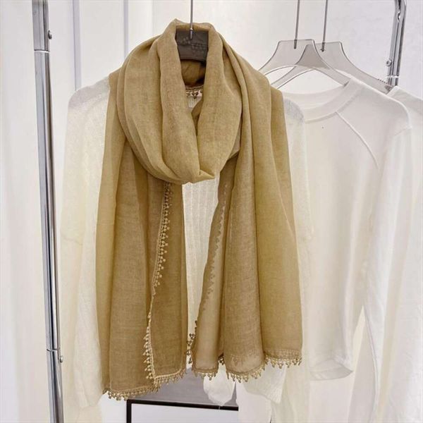 elegant lace scarf for women in autumn and winter pure color cotton linen shawl dual use neck protection decoration, Blue;gray
elegant lace scarf for women in autumn and winter pure color cotton linen shawl dual use neck protection decoration, Blue;gray