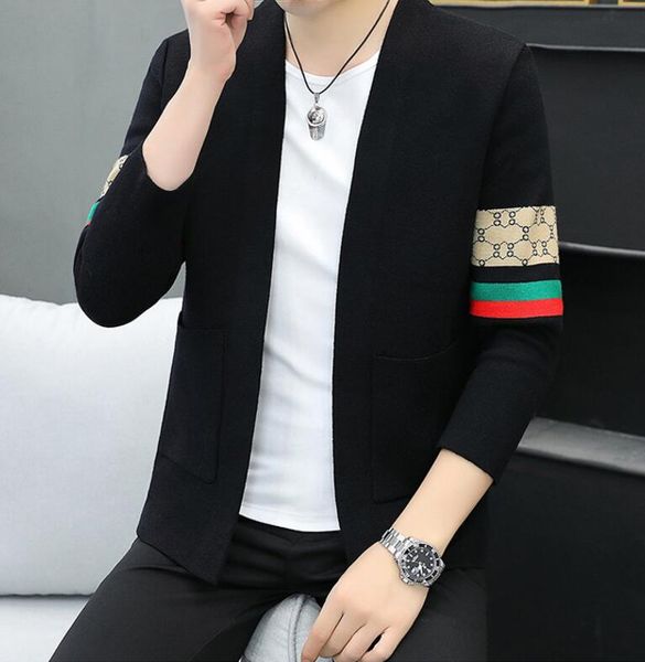 men sweaters v-neck designer pattern cardigan sweater coat wool blended woman knitwear ladies long sleeve jacket, White;black
men sweaters v-neck designer pattern cardigan sweater coat wool blended woman knitwear ladies long sleeve jacket, White;black