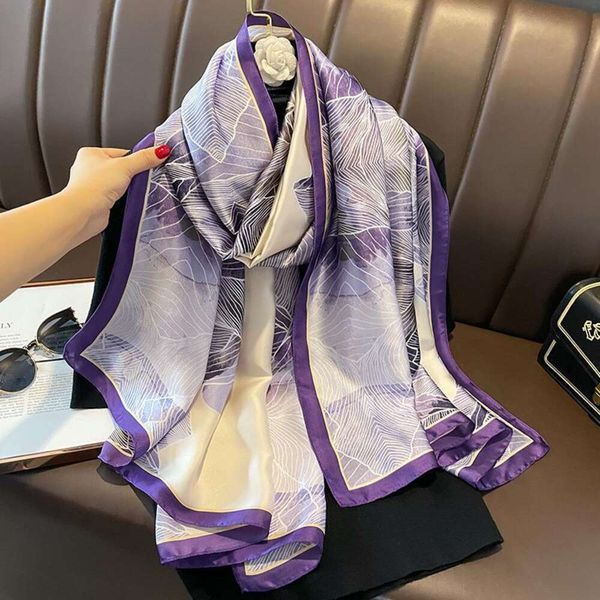 korean style fashion scarf imitation silk quality summer sunblock beach towel womens external necklace air, Blue;gray
korean style fashion scarf imitation silk quality summer sunblock beach towel womens external necklace air, Blue;gray