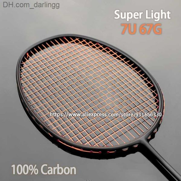 badminton rackets super light 7u 67g 100% carbon fiber badminton rackets strungs bag professional offensive racquet 22-30 lbs speed sports q
badminton rackets super light 7u 67g 100% carbon fiber badminton rackets strungs bag professional offensive racquet 22-30 lbs speed sports q