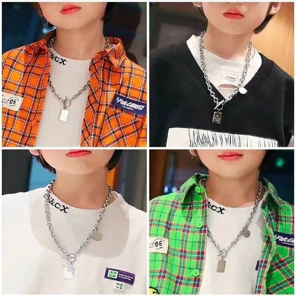 new children's necklace fashion hip hop necklace runway accessories trend korean hip hop boy personality pendant pendant, Silver
new children's necklace fashion hip hop necklace runway accessories trend korean hip hop boy personality pendant pendant, Silver