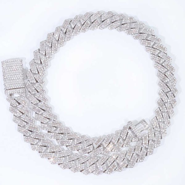 luxury high end 14mm cuban necklace and bracelet baguette moissanite s925 cuban link chain, Silver
luxury high end 14mm cuban necklace and bracelet baguette moissanite s925 cuban link chain, Silver