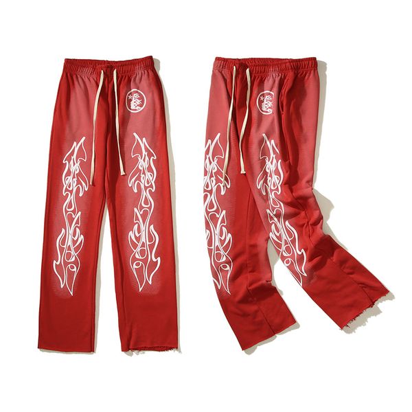 sweatpants pants men hip hop wash red cotton printed flare joggers drawstring street wear black trousers 4 styles, Black;brown
sweatpants pants men hip hop wash red cotton printed flare joggers drawstring street wear black trousers 4 styles, Black;brown