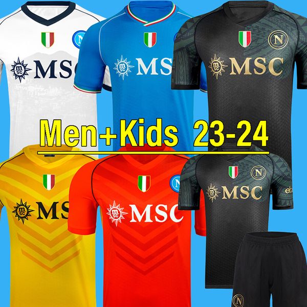 23 24 napoli soccer jerseys maglia naples 2023 2024 zielinski kvaratskhelia kids campioni d'italia football shirt osimhen lozano ssc na, Black;yellow
23 24 napoli soccer jerseys maglia naples 2023 2024 zielinski kvaratskhelia kids campioni d'italia football shirt osimhen lozano ssc na, Black;yellow