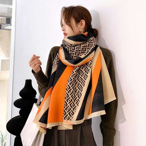 f letter scarf for women winter all matching autumn and high grade wool warm shawl dual use, Blue;gray
f letter scarf for women winter all matching autumn and high grade wool warm shawl dual use, Blue;gray