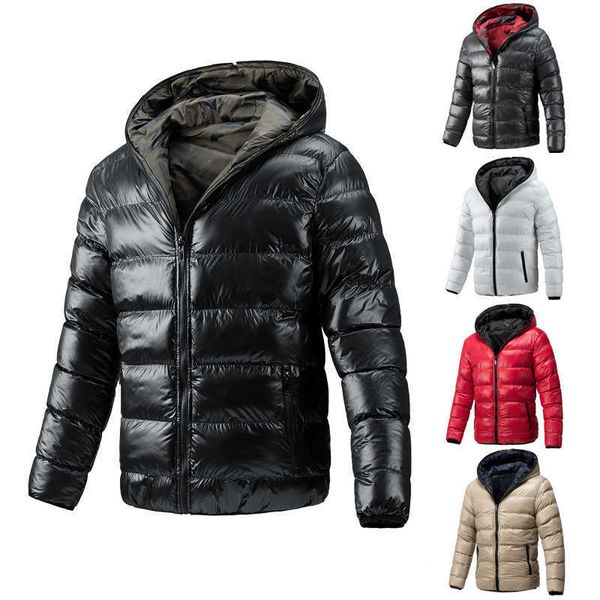 men wear new cotton clothes on both sides in winter fashionable warm hooded jacket men's fashion, Black
men wear new cotton clothes on both sides in winter fashionable warm hooded jacket men's fashion, Black