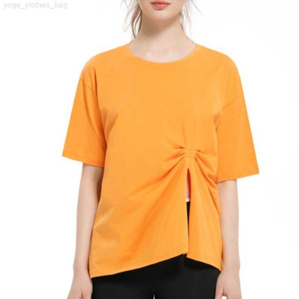 ll yoga lu women's yoga clothes short-sleeved fitness sportswear loose front wrinkled elastic quick-drying t-shirt short-sleeved shirt
ll yoga lu women's yoga clothes short-sleeved fitness sportswear loose front wrinkled elastic quick-drying t-shirt short-sleeved shirt