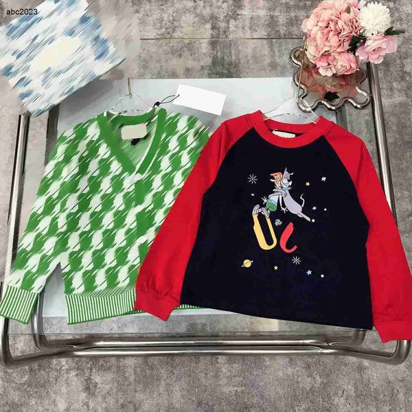 new kids cardigan baby spring sweater size 100-150 cm 2pcs spacecraft patterned printed long sleeved t-shirt and v-neck knit aug30, Blue
new kids cardigan baby spring sweater size 100-150 cm 2pcs spacecraft patterned printed long sleeved t-shirt and v-neck knit aug30, Blue