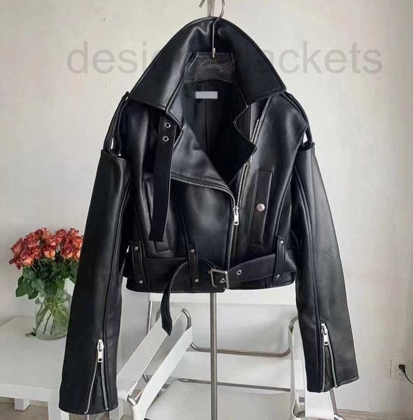 women's leather & faux designer luxury leather jacket short fashion motorcycle version autumn winter warm coats p26x, Black
women's leather & faux designer luxury leather jacket short fashion motorcycle version autumn winter warm coats p26x, Black