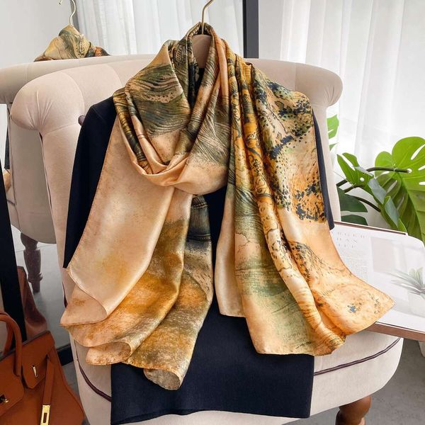 satin long scarf imitation womens printed silk beach towel ethnic style big shawl thin, Blue;gray
satin long scarf imitation womens printed silk beach towel ethnic style big shawl thin, Blue;gray