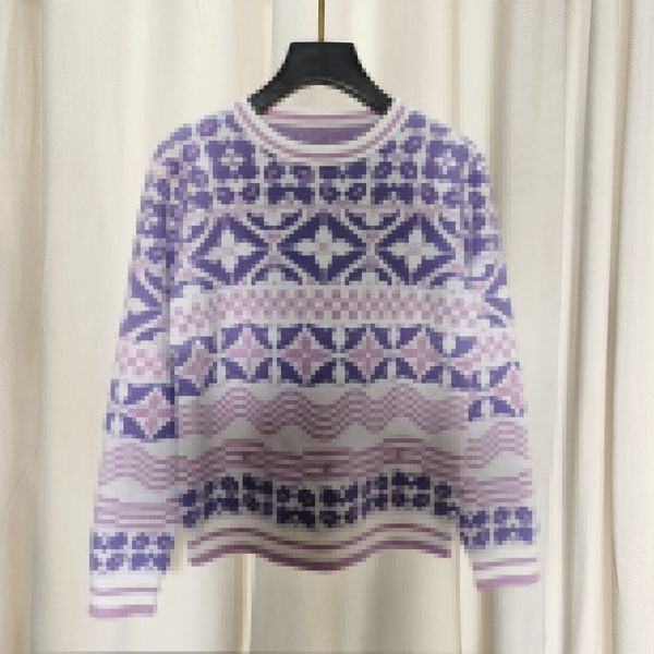 2023 blue/purple floral print women's pullover brand same style women's sweaters dh072, White;black
2023 blue/purple floral print women's pullover brand same style women's sweaters dh072, White;black