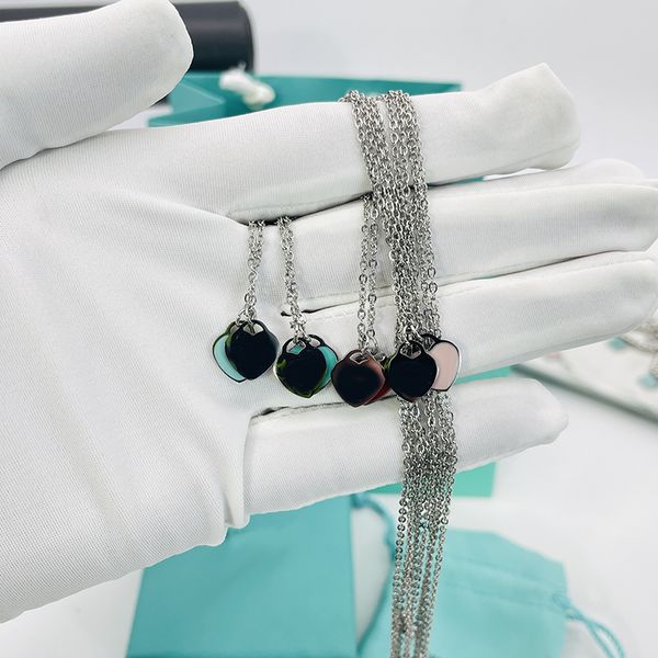 10mm heart necklace woman a set of packaging stainless steel blue pink green pendant jewelry valentine day christmas gifts for girlfriend wh, Silver
10mm heart necklace woman a set of packaging stainless steel blue pink green pendant jewelry valentine day christmas gifts for girlfriend wh, Silver