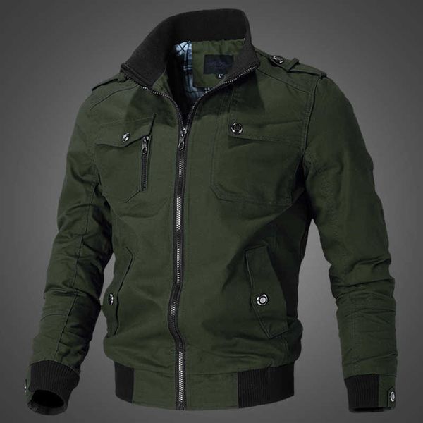 men's large coat spring leisure trend korean version handsome slim fitting work clothes jacket cotton military coat trend, Black
men's large coat spring leisure trend korean version handsome slim fitting work clothes jacket cotton military coat trend, Black