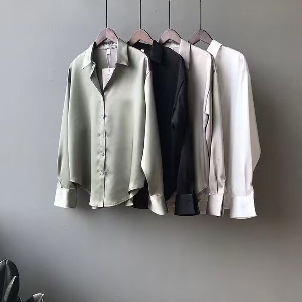 2023 NEW Silk Korean Office Ladies Elegant Shirt Blouse Women Fashion Button Up Satin Shirt Vintage White Long Sleeve Shirts Tops 11355, #4
2023 NEW Silk Korean Office Ladies Elegant Shirt Blouse Women Fashion Button Up Satin Shirt Vintage White Long Sleeve Shirts Tops 11355, #4