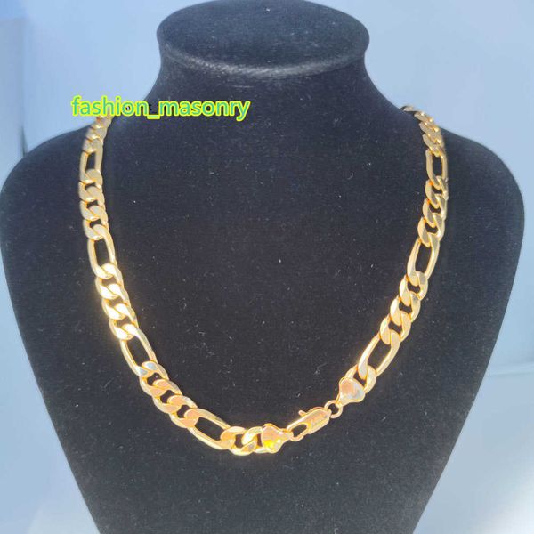 10mm italian figaro link chain men's necklace 21inch 55cm 14k yellow gold stamped brass fine solid, Silver
10mm italian figaro link chain men's necklace 21inch 55cm 14k yellow gold stamped brass fine solid, Silver