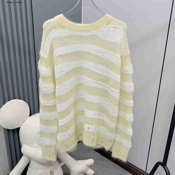 acne stripe sweater women's 23 autumn/winter round neck pullover loose slouchy mohair knit top, White;black
acne stripe sweater women's 23 autumn/winter round neck pullover loose slouchy mohair knit top, White;black