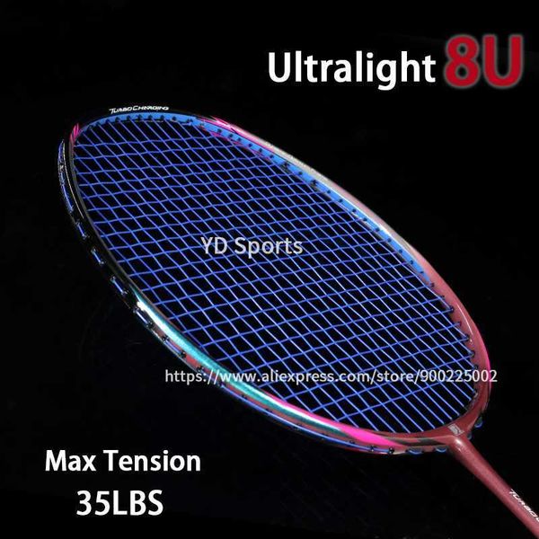 badminton rackets 8u 65g professional carbon fiber badminton racket raquette super light weight multicolor rackets 22-35lbs sports force pad
badminton rackets 8u 65g professional carbon fiber badminton racket raquette super light weight multicolor rackets 22-35lbs sports force pad