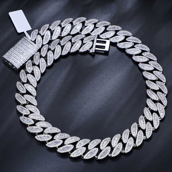 cadena cubana pass diamond tter 20mm vvs baguette moissanite 925 sterling sier iced out miami cuban link chain necklace, Silver
cadena cubana pass diamond tter 20mm vvs baguette moissanite 925 sterling sier iced out miami cuban link chain necklace, Silver