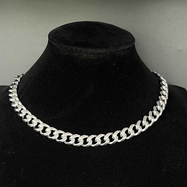 fine jewelry men flat brass cz necklace cuban chain hip hop zircon necklace, Silver
fine jewelry men flat brass cz necklace cuban chain hip hop zircon necklace, Silver