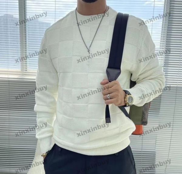 xinxinbuy men women designer sweatshirt pin chessboard grid letter jacquard knitted fabric green black white brown s-xl, Black;brown
xinxinbuy men women designer sweatshirt pin chessboard grid letter jacquard knitted fabric green black white brown s-xl, Black;brown