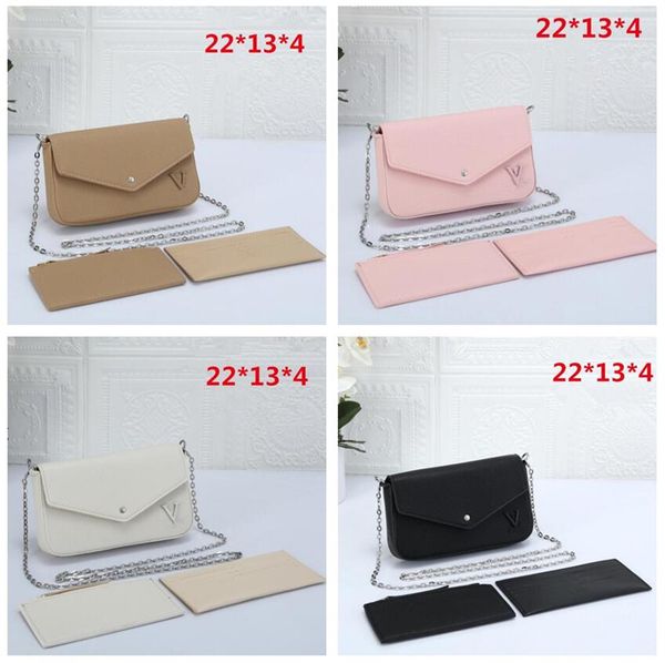 designers 3 pcs/set wallets women bags embossing leather handbags purses luxurys womens messenger chain shoulder bag clutch crossbody purse
designers 3 pcs/set wallets women bags embossing leather handbags purses luxurys womens messenger chain shoulder bag clutch crossbody purse