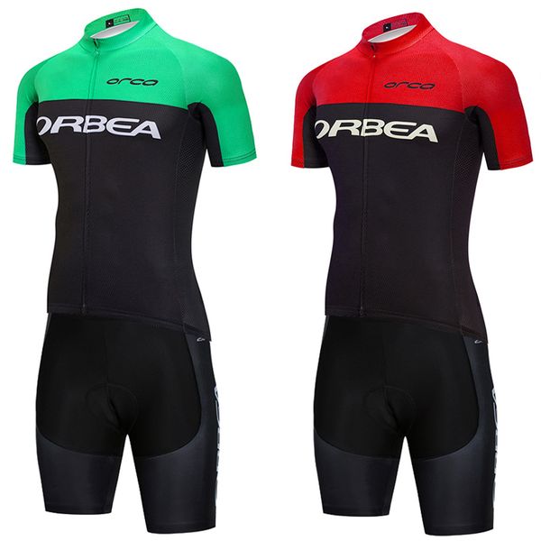 Image of Green ORBEA ORCA Bike Jersey Men Women 2024 Fashion Team Pro Cycling Jersey Maillot 20D Bibs Shorts Clothing