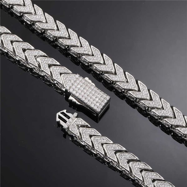 hip hop 8mm gold plated white gold v shaped cuban chain of cz iced out diamond cuban link chain necklace for men and women, Silver
hip hop 8mm gold plated white gold v shaped cuban chain of cz iced out diamond cuban link chain necklace for men and women, Silver