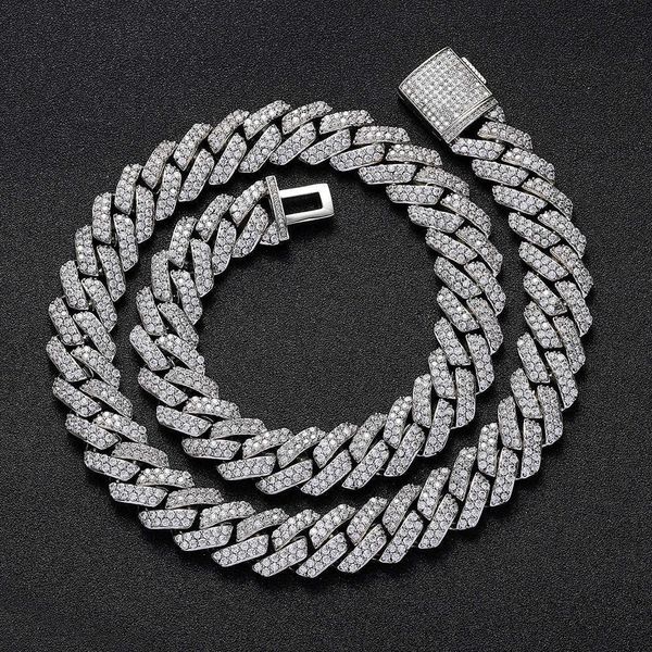 china factory wholale cz iced out diamond jewelry cuban link hip hop chain necklace, Silver
china factory wholale cz iced out diamond jewelry cuban link hip hop chain necklace, Silver
