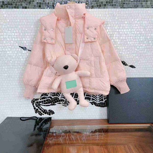 new designer kids cotton jacket doll crossbody bag baby winter clothing size 120-170 cm 2pcs hooded overcoat for boys girls aug30, Blue;gray 
new designer kids cotton jacket doll crossbody bag baby winter clothing size 120-170 cm 2pcs hooded overcoat for boys girls aug30, Blue;gray