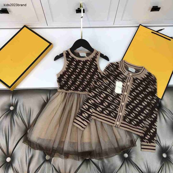 fashion tracksuits girls dresses baby autumn sets size 100-160 cm pearl button round neck knit cardigan and vest lace dress aug30, White
fashion tracksuits girls dresses baby autumn sets size 100-160 cm pearl button round neck knit cardigan and vest lace dress aug30, White