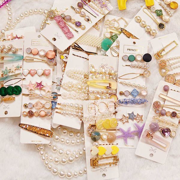 new rhinestone pearl hairpin set small fresh little girl side clip hairpin net red children's headwear hairpin jewelry, Slivery;white
new rhinestone pearl hairpin set small fresh little girl side clip hairpin net red children's headwear hairpin jewelry, Slivery;white