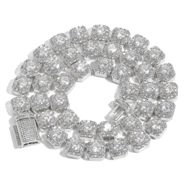 wholale 10mm vvs moissanite tennis chain iced out women fine jewelry tennis necklace, Silver
wholale 10mm vvs moissanite tennis chain iced out women fine jewelry tennis necklace, Silver