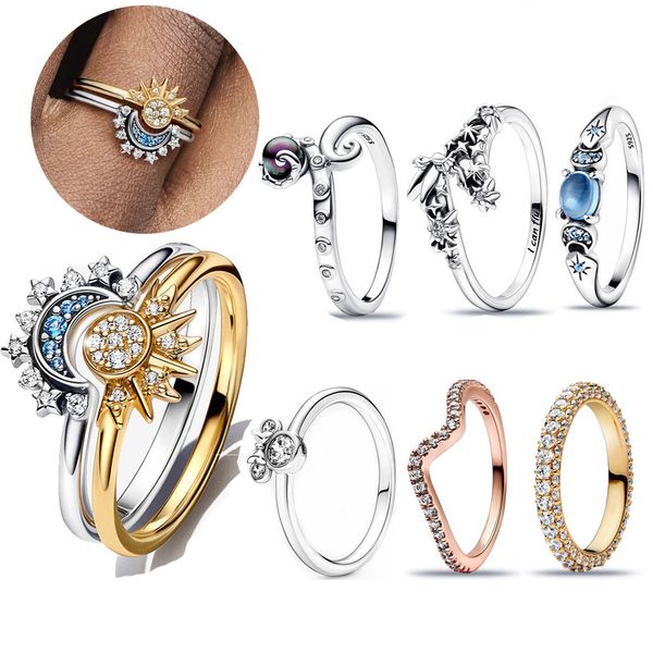 new fashion wedding rings fit pandoras style s925 silver designer ring women luxury jewelry with box engagement gift, Slivery;golden
new fashion wedding rings fit pandoras style s925 silver designer ring women luxury jewelry with box engagement gift, Slivery;golden