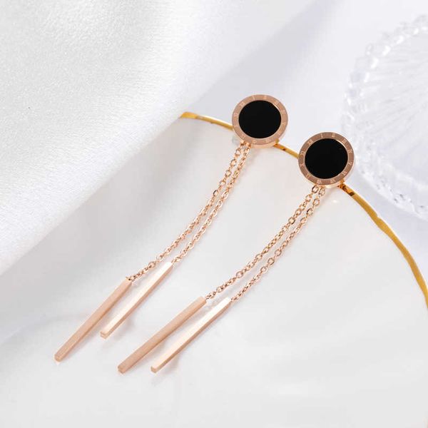 

Designer Four-leaf clover earrings Luxury Top Long tassel versatile Roman Earrings four women's fashionable and stylish earrings Van Clee Accessories Jewelry gift