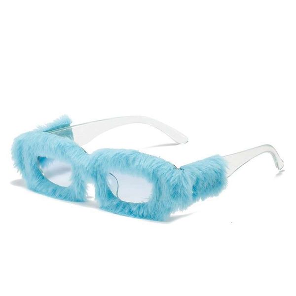 creative sunglasses personality design plush innovative square glasses funny fur inlaid wholesale, White;black
creative sunglasses personality design plush innovative square glasses funny fur inlaid wholesale, White;black