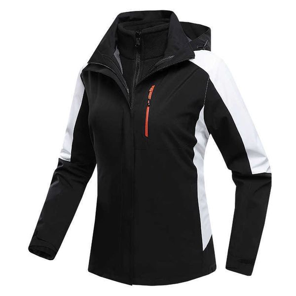 men's winter three in one outdoor windproof and warm charge coat youth couple men's and women's sports mountaineering casual, Black
men's winter three in one outdoor windproof and warm charge coat youth couple men's and women's sports mountaineering casual, Black