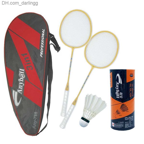 badminton rackets 2 player professional badminton set rackets with 3 feather shuttlecocks and l carry waterproof bag q230901
badminton rackets 2 player professional badminton set rackets with 3 feather shuttlecocks and l carry waterproof bag q230901
