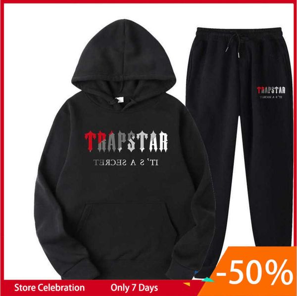 men's tracksuits fw trapstar men women tracksuit brand printed streetwear sportswear warmtwo pieces set hoodie pants jogging hooded lei, Gray
men's tracksuits fw trapstar men women tracksuit brand printed streetwear sportswear warmtwo pieces set hoodie pants jogging hooded lei, Gray