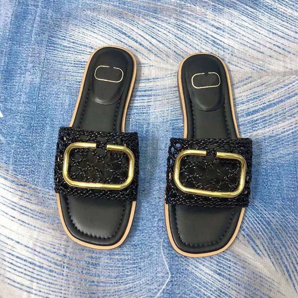 designer slippers flat bottom women's sandals mesh leather gold silver brand slippers women's fashion outdoor beach travel non sli, Black
designer slippers flat bottom women's sandals mesh leather gold silver brand slippers women's fashion outdoor beach travel non sli, Black