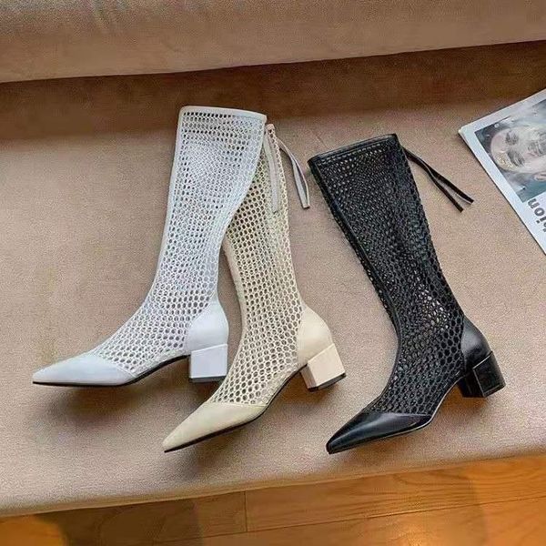 women sandals boots summer new gladiator zipper mesh breathable med heels fashion boots designer shoe women zapatos de mujer 35-40, Black
women sandals boots summer new gladiator zipper mesh breathable med heels fashion boots designer shoe women zapatos de mujer 35-40, Black