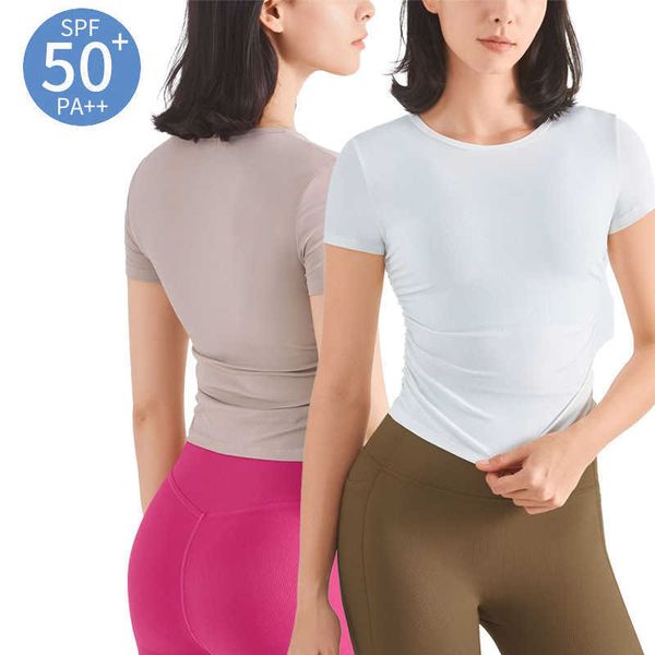 yoga lu lu lemon women's t-shirt women sports t shirt anti uv cool feeling gym fitness short sleeve shirt lady activewear running worko
yoga lu lu lemon women's t-shirt women sports t shirt anti uv cool feeling gym fitness short sleeve shirt lady activewear running worko