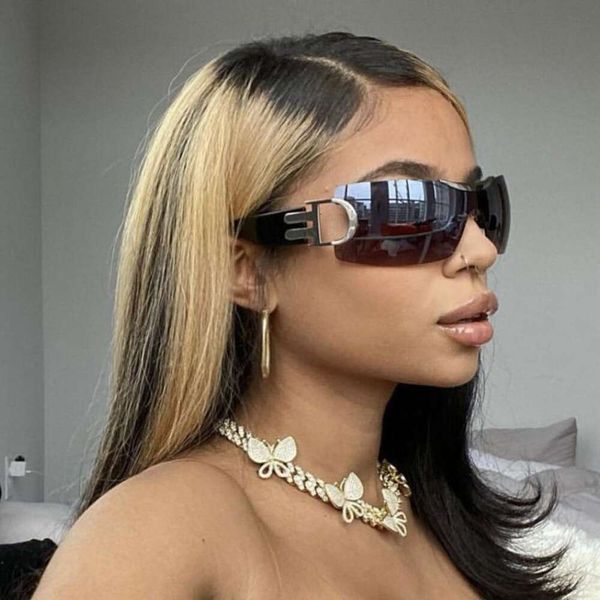 item title large frame outdoor sunglasses frameless futuristic fashion sports personality, White;black
item title large frame outdoor sunglasses frameless futuristic fashion sports personality, White;black