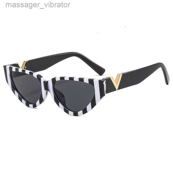 frame 2023 new cat's small eye sunglasses for women's texture large v men's sun protection uv400 b4cs 4cvz, White;black
frame 2023 new cat's small eye sunglasses for women's texture large v men's sun protection uv400 b4cs 4cvz, White;black